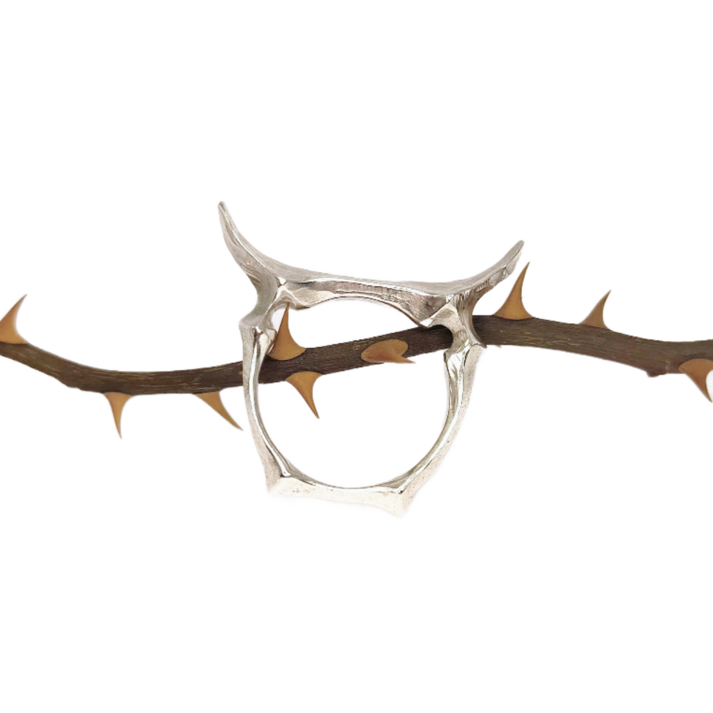 Silver Horns Ring