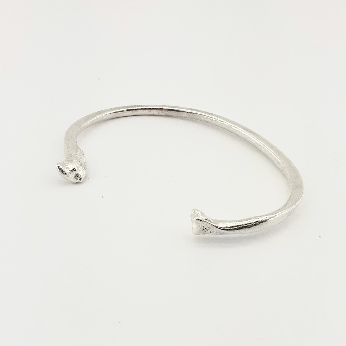 Silver Bone Bangle