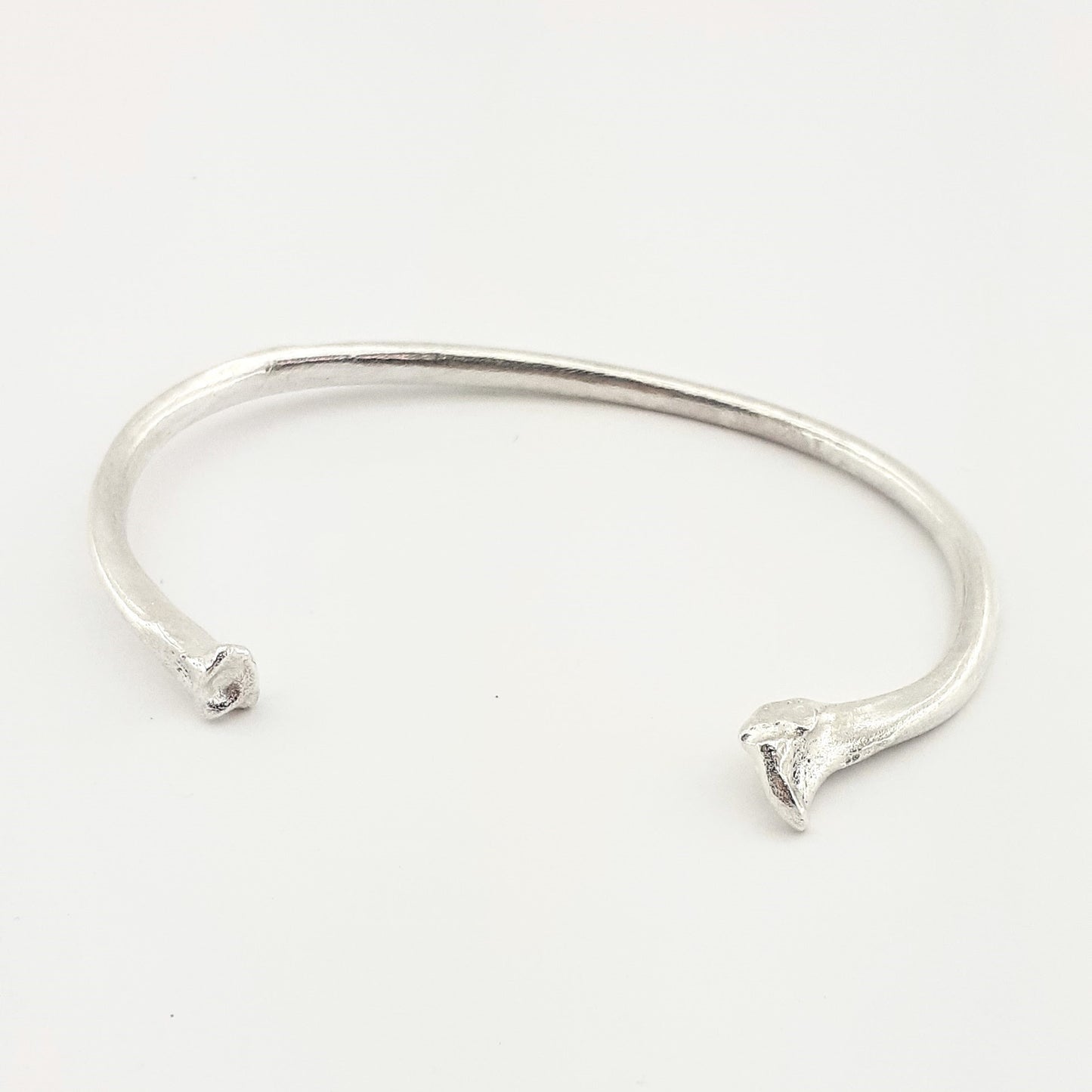 Silver Bone Bangle