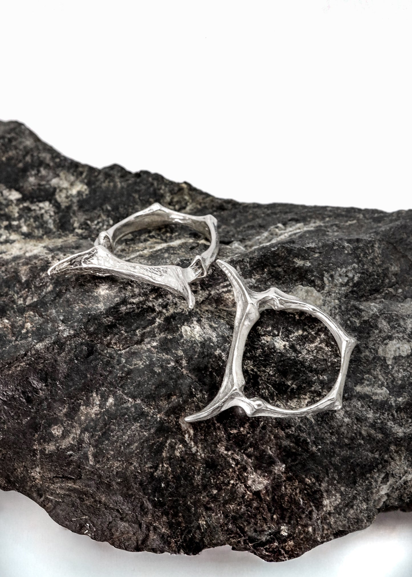 Silver Horns Ring