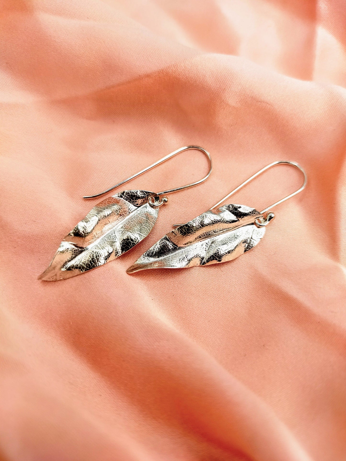 Silver Leaf Earrings