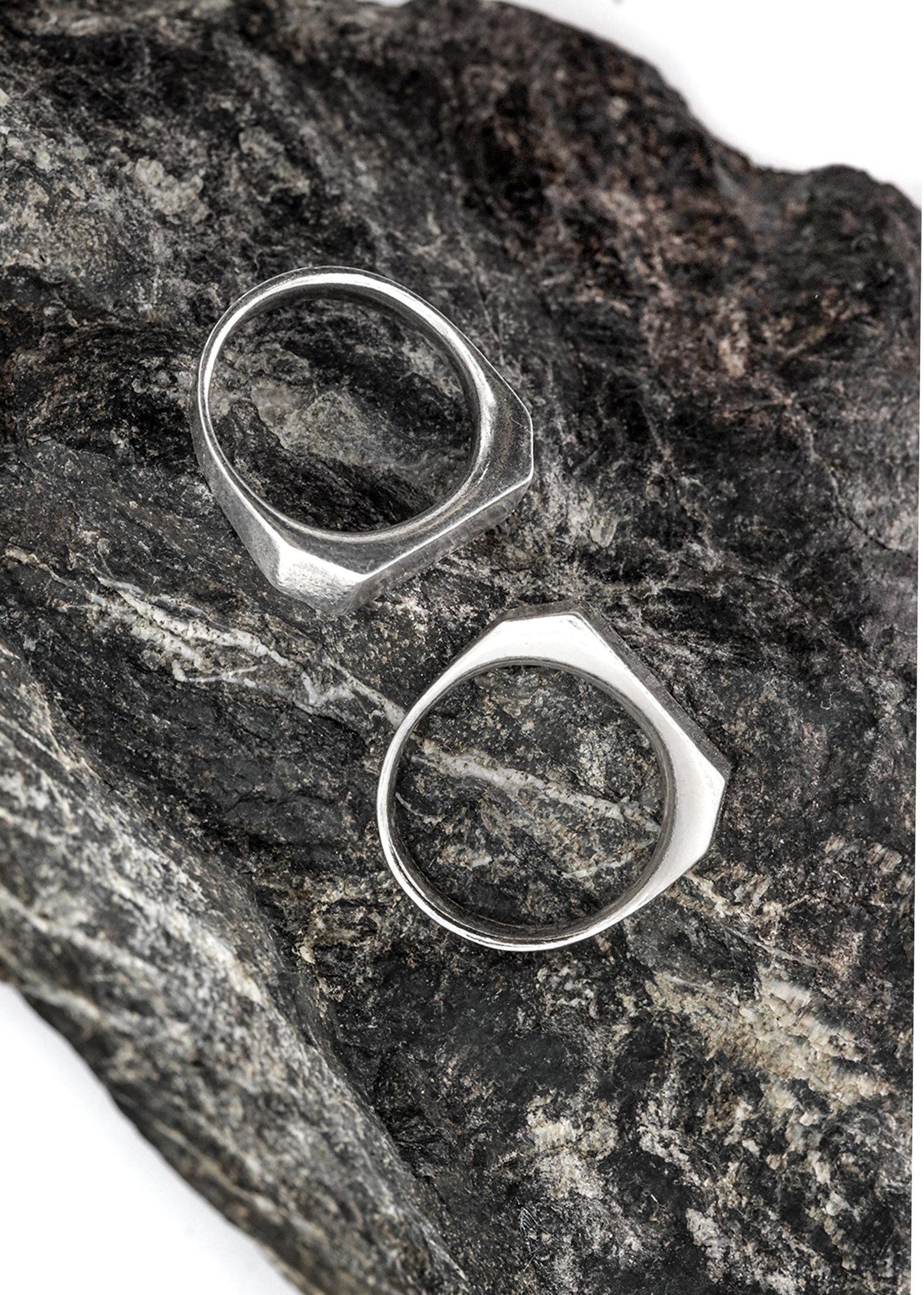 Silver Squared Signet Ring
