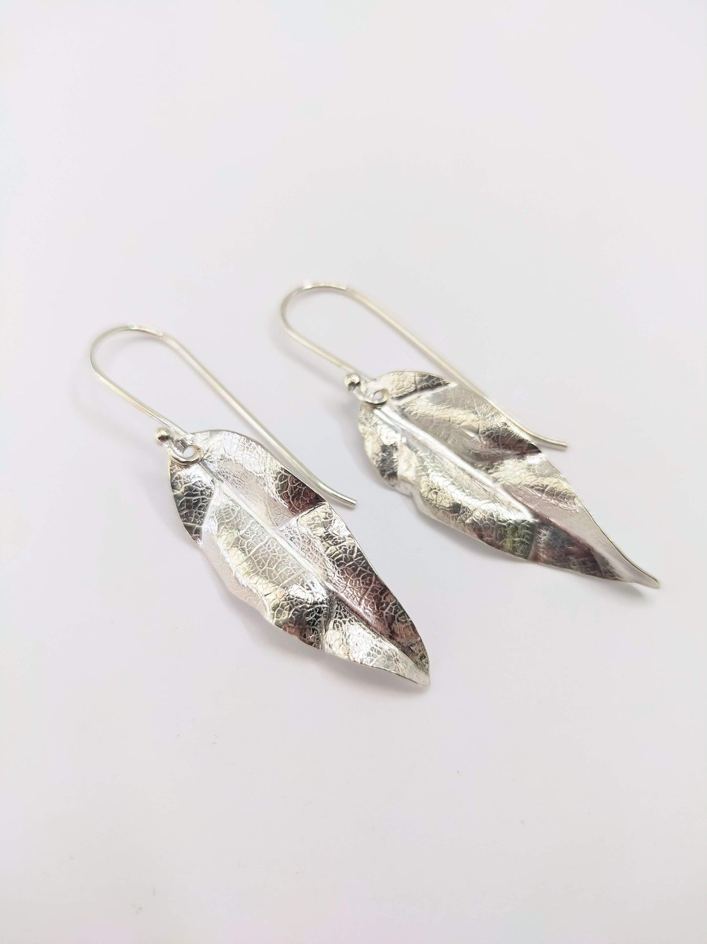 Silver Leaf Earrings