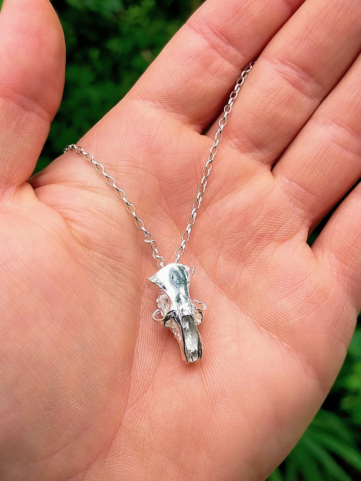 Silver Rat Skull Pendant