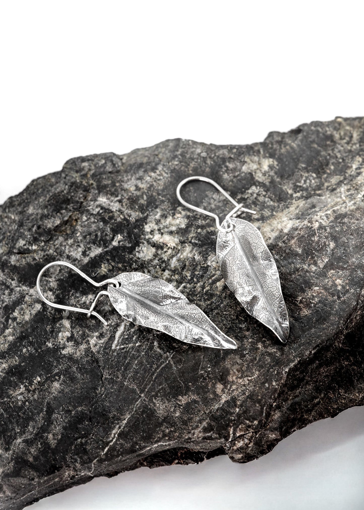 Silver Leaf Earrings
