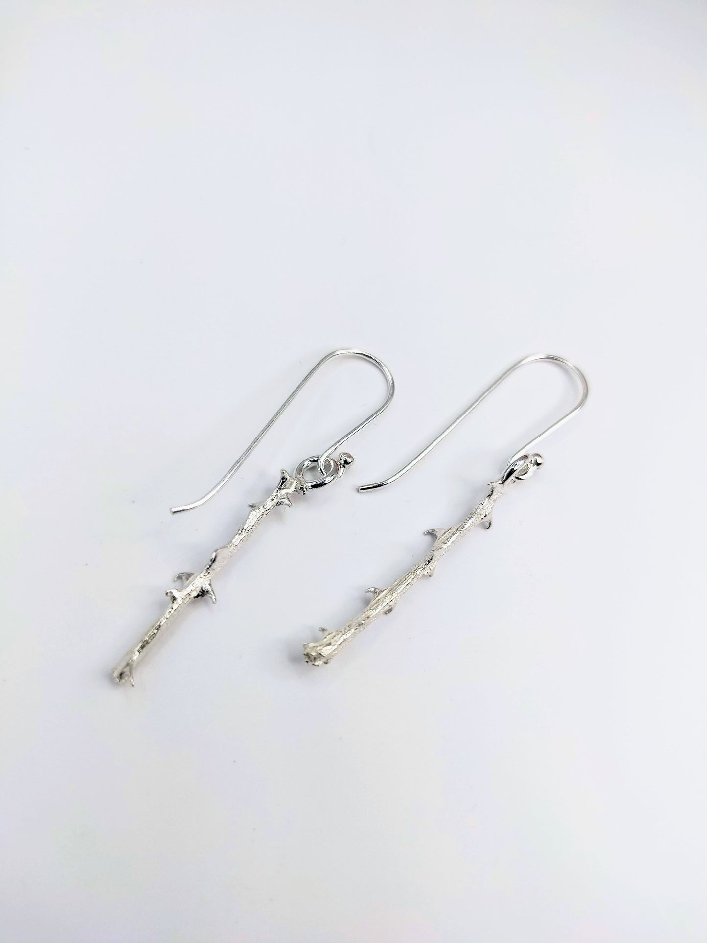 Silver Thorn Earrings - One-of-a-kind