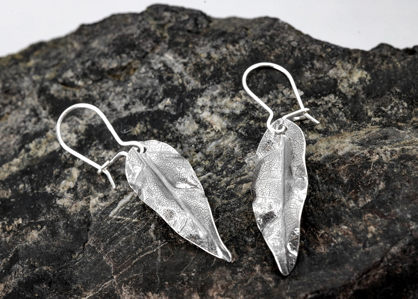 Silver Leaf Earrings