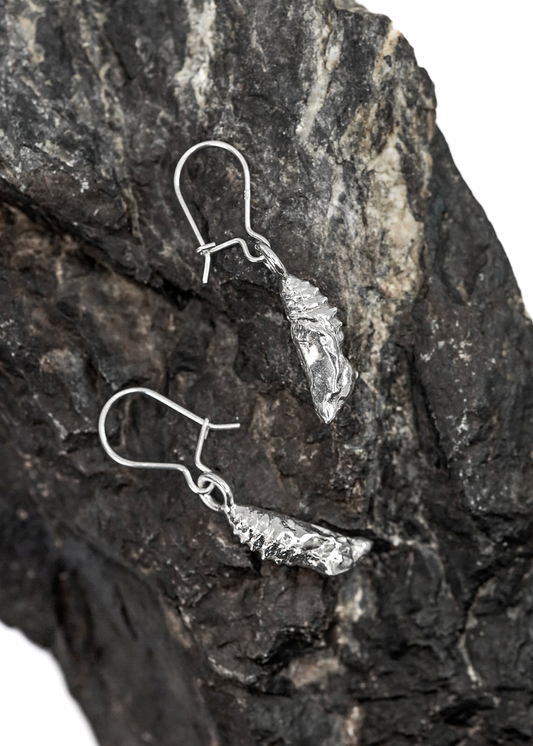 Silver Chrysalis Earrings