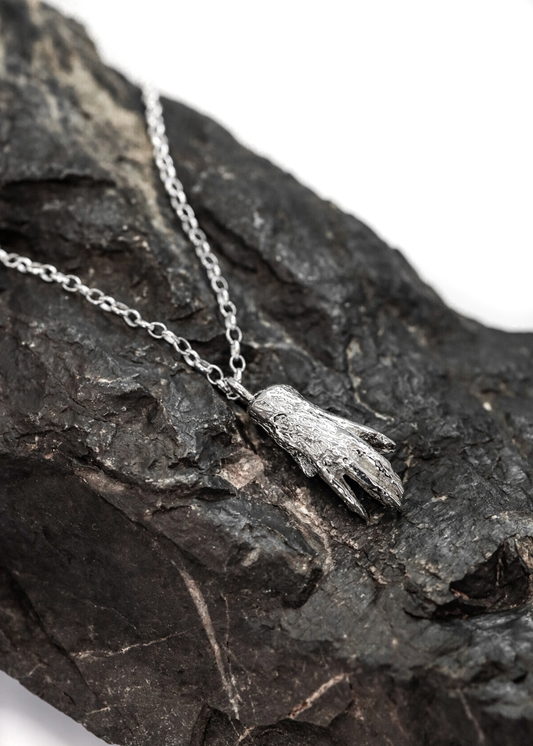 Silver Rat Paw Pendant