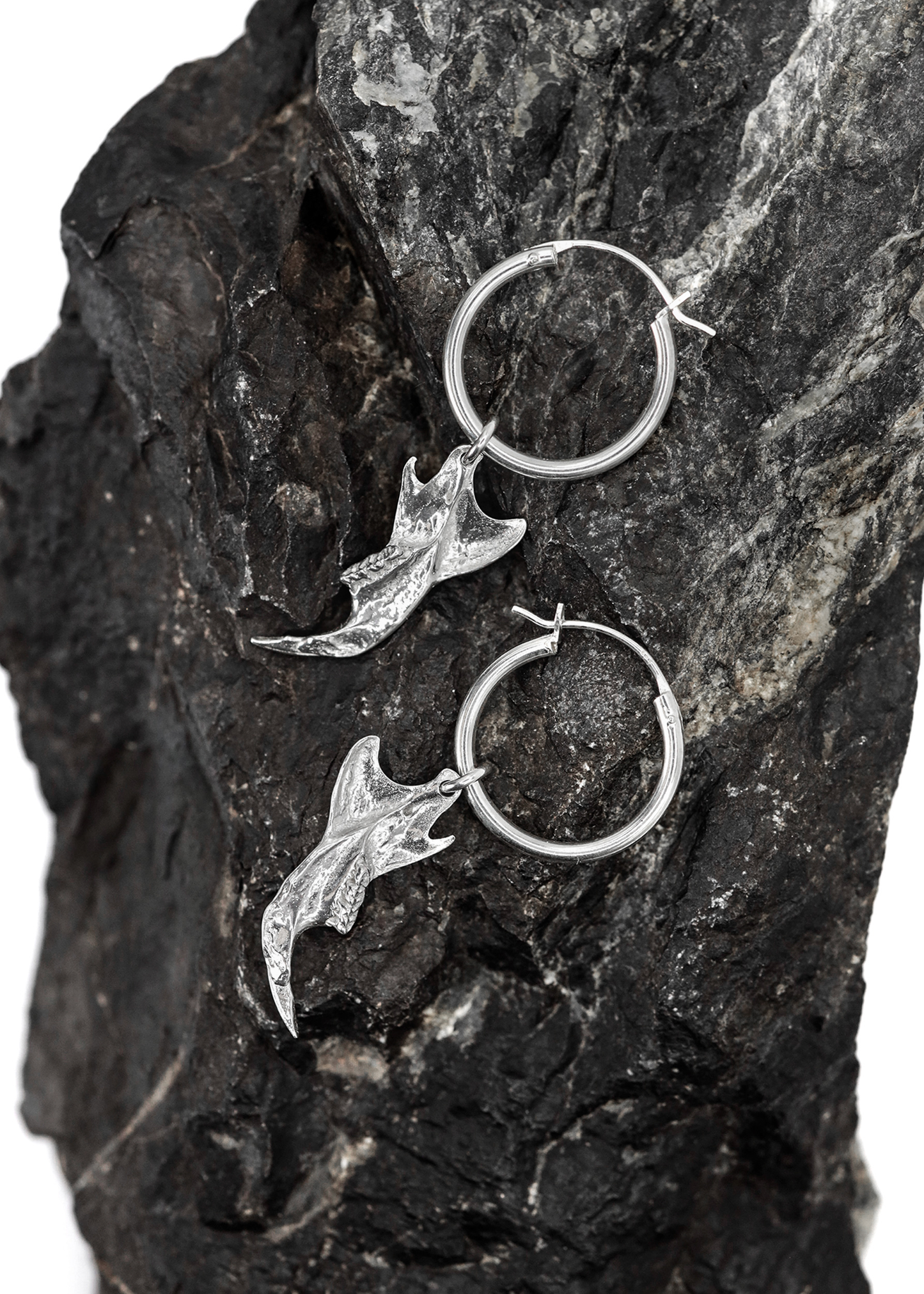Silver Rat Jawbone Earrings