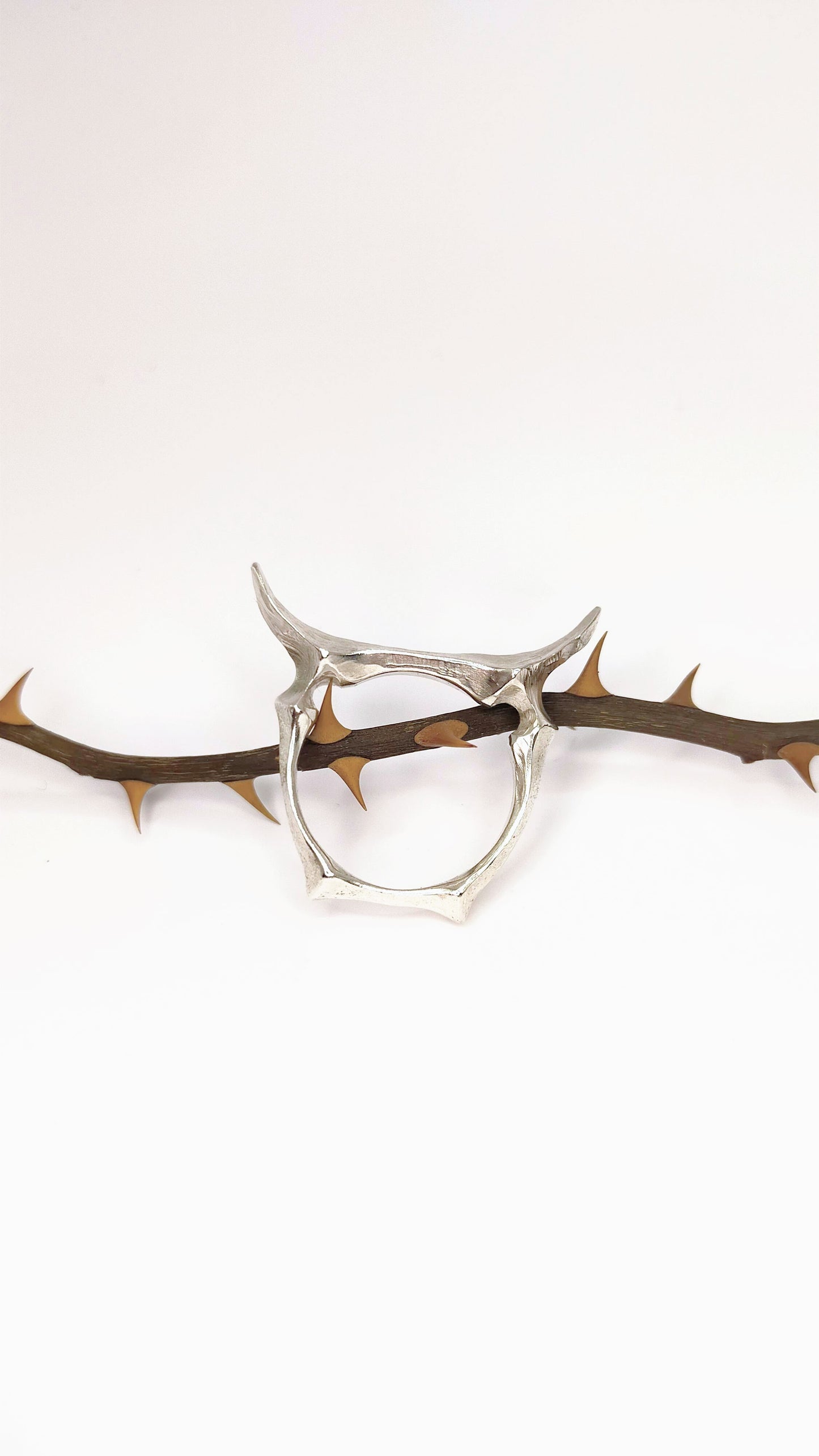 Silver Horns Ring