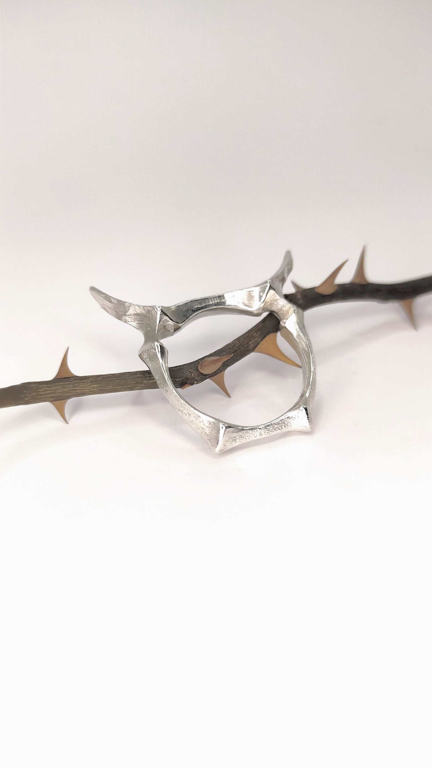 Silver Horns Ring