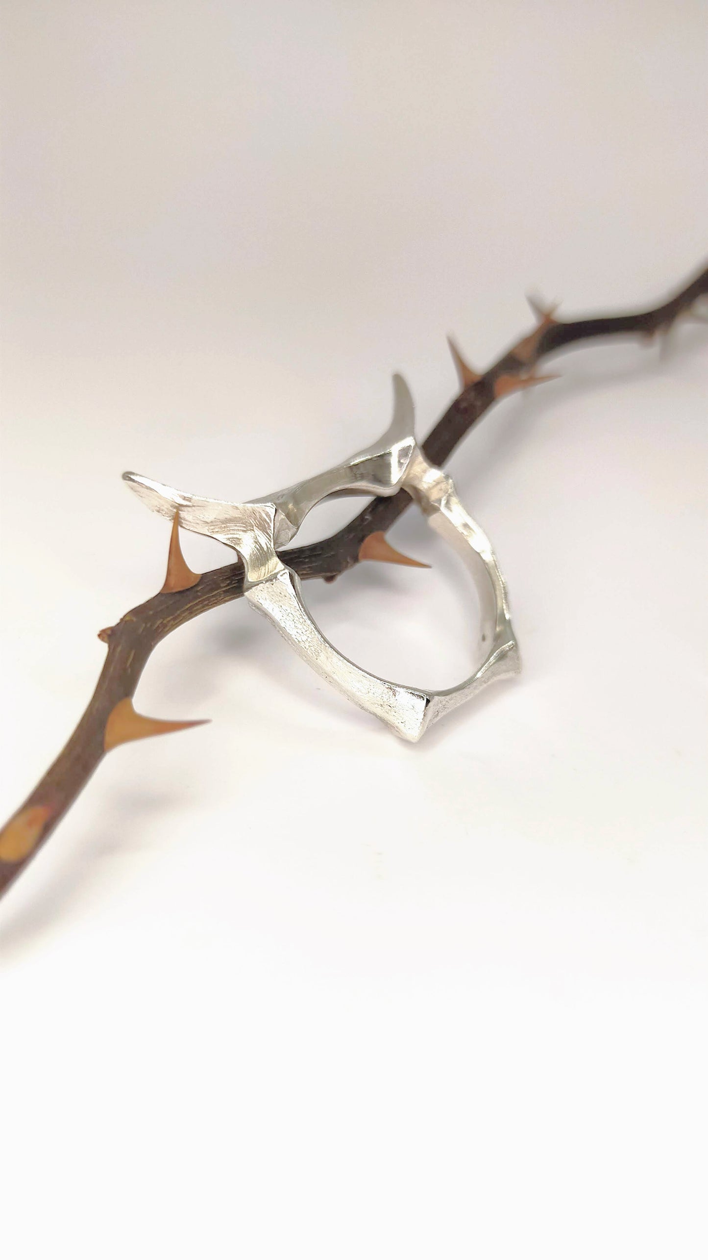 Silver Horns Ring