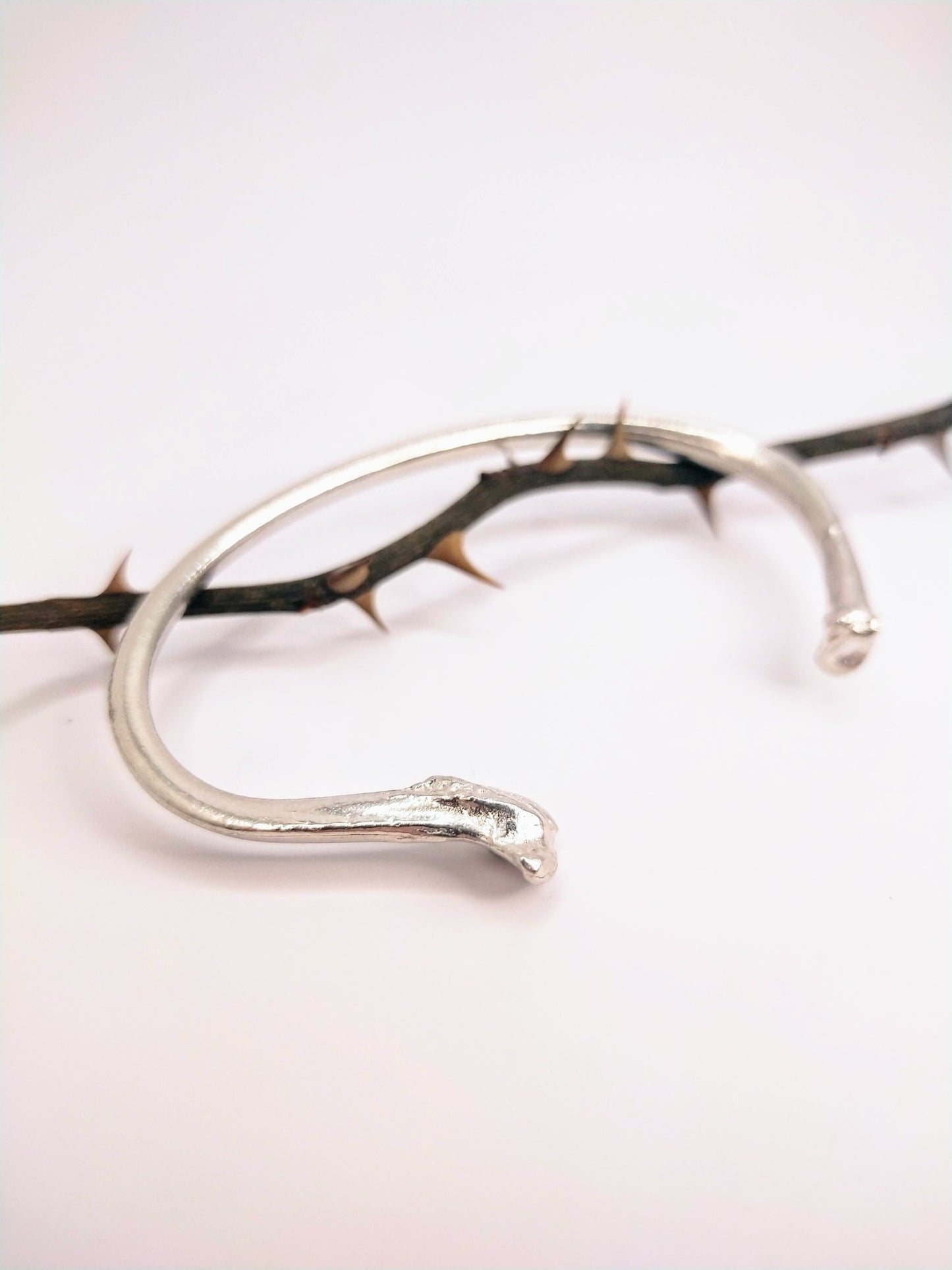 Silver Bone Bangle