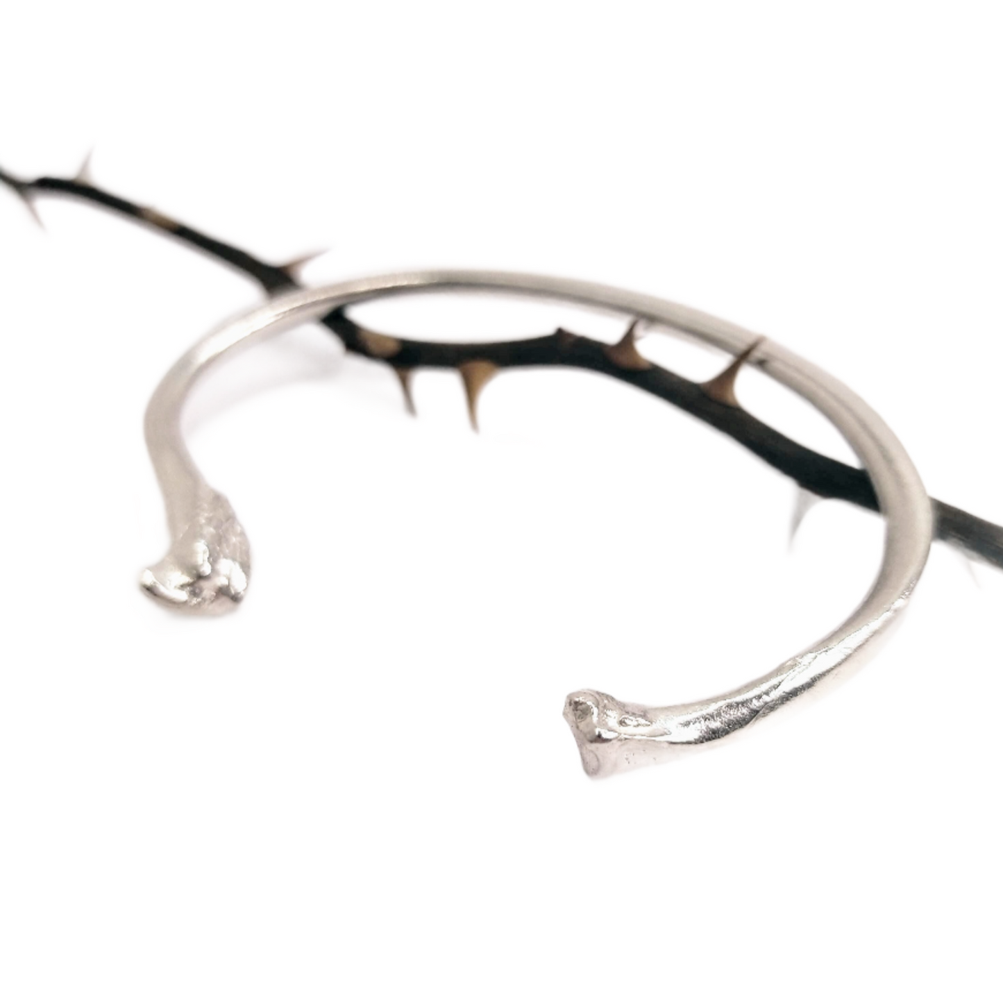 Silver Bone Bangle