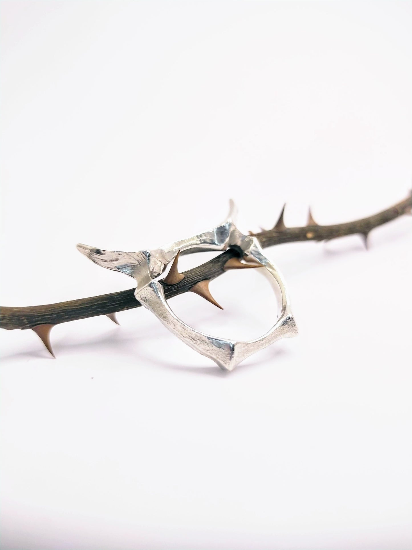 Silver Horns Ring