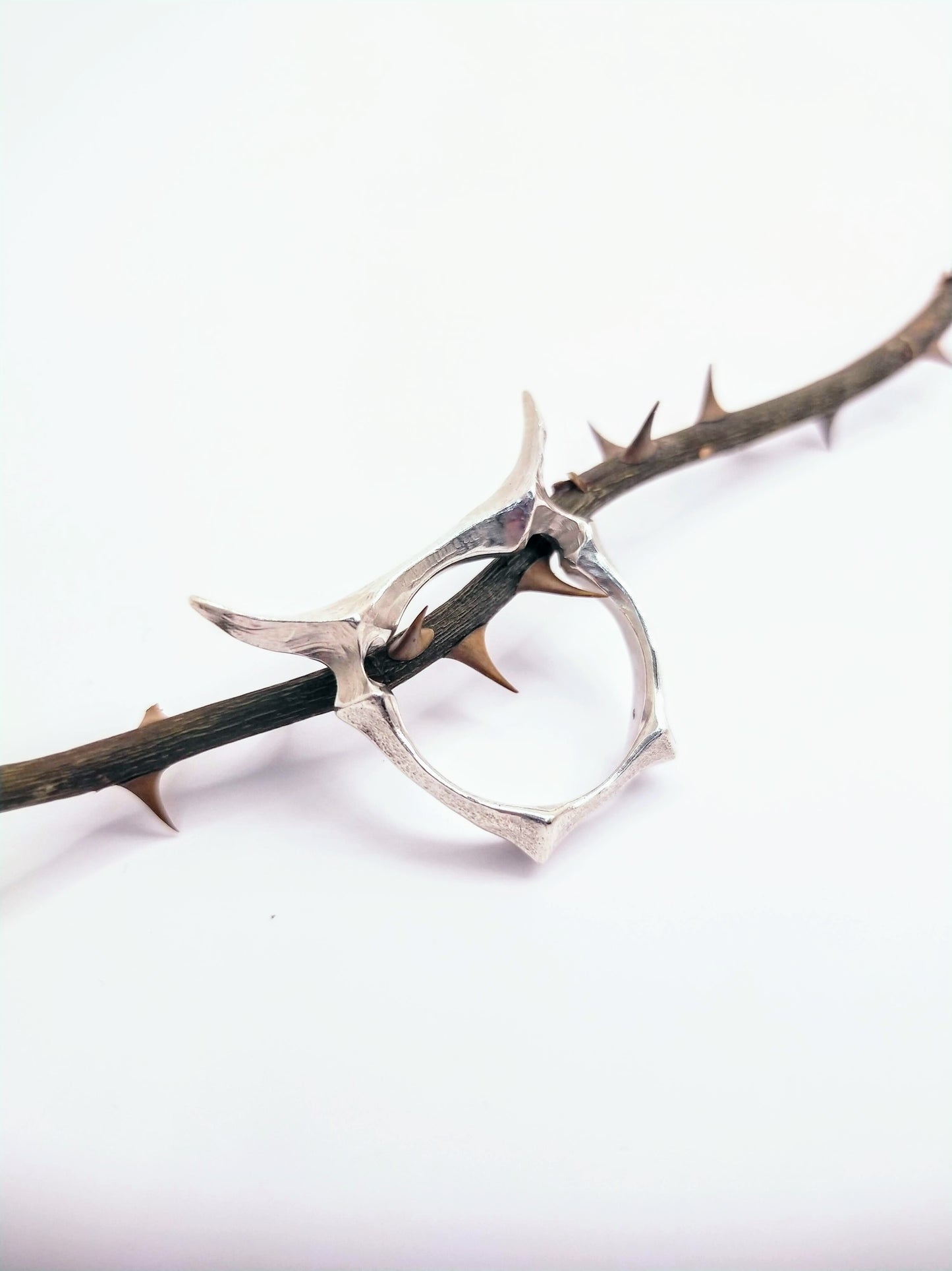 Silver Horns Ring