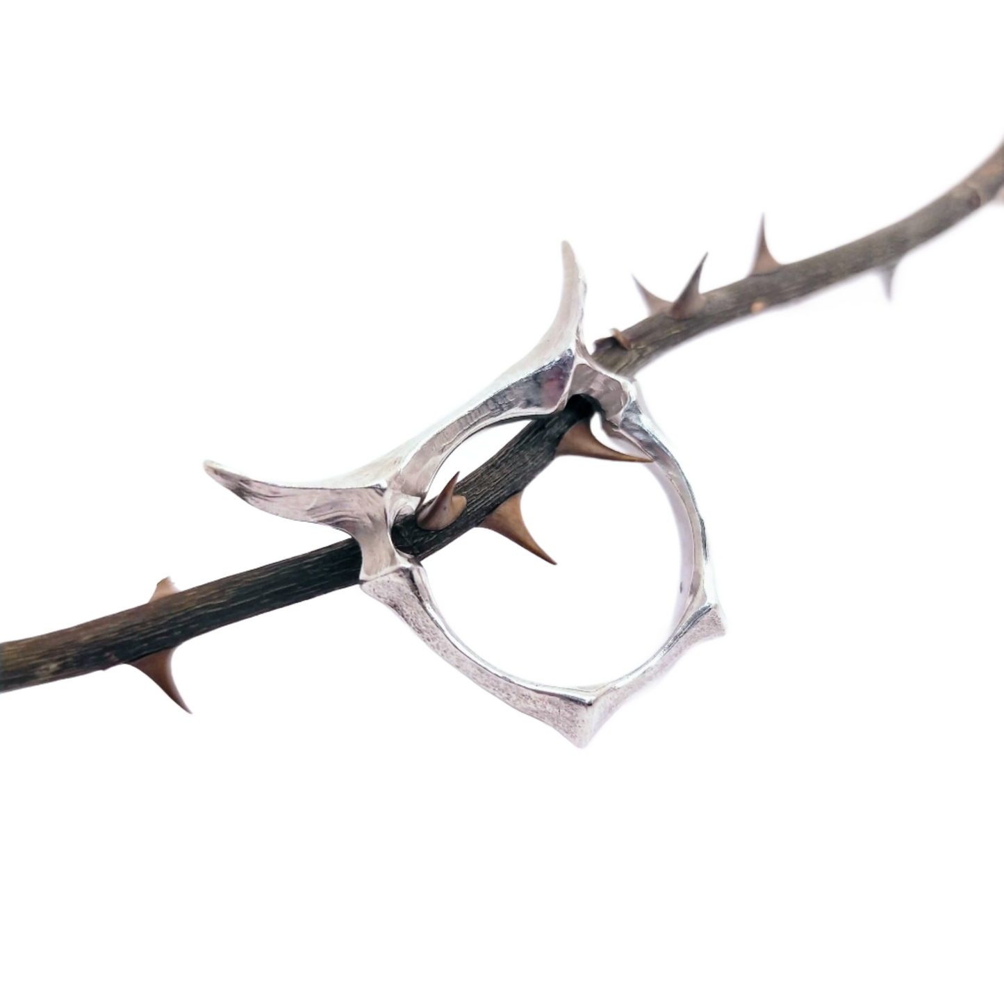 Silver Horns Ring