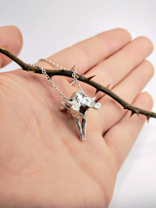 ✨PREORDER✨ Silver Necromancer Bone Pendant