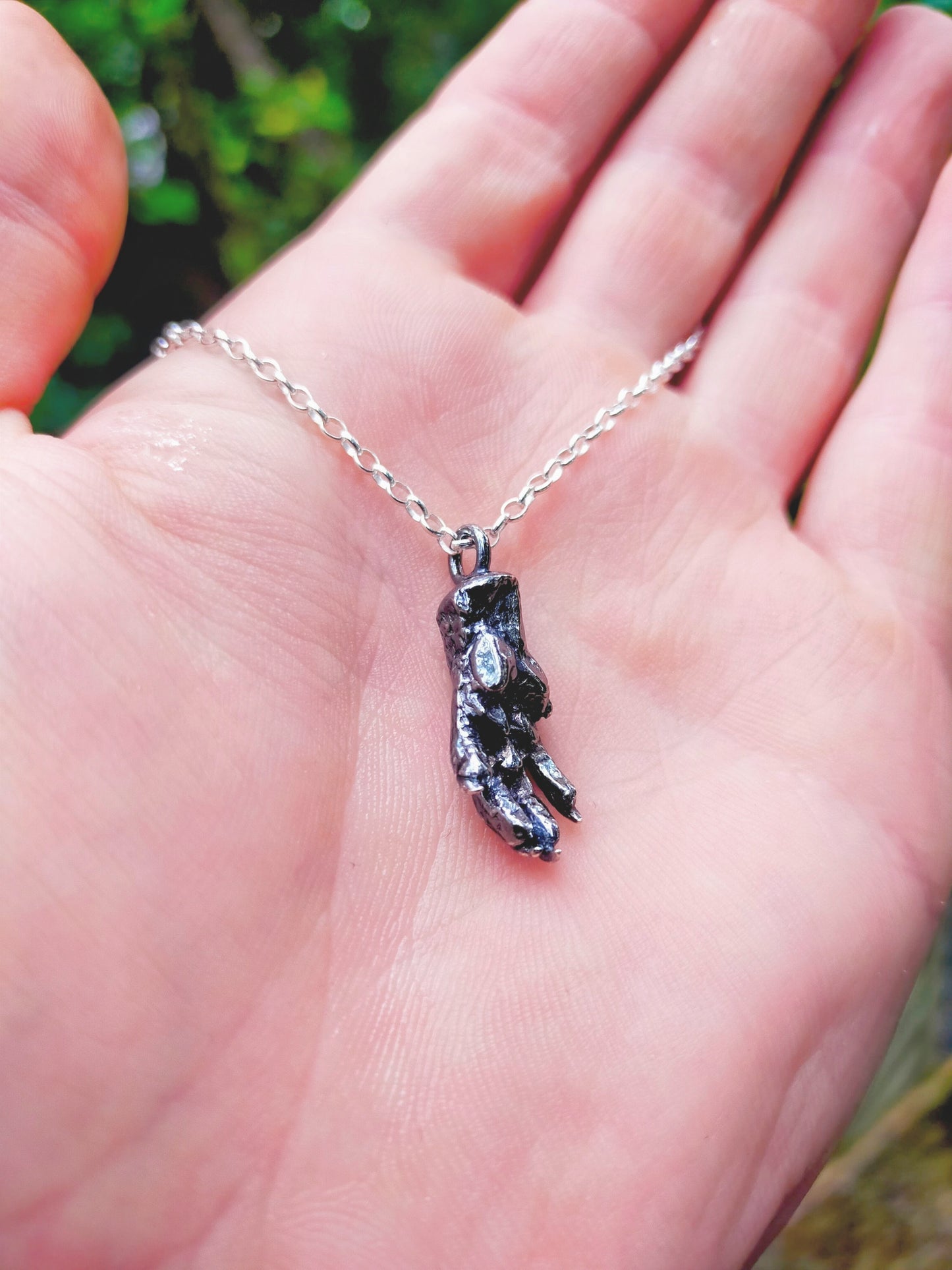 Silver Rat Paw Pendant